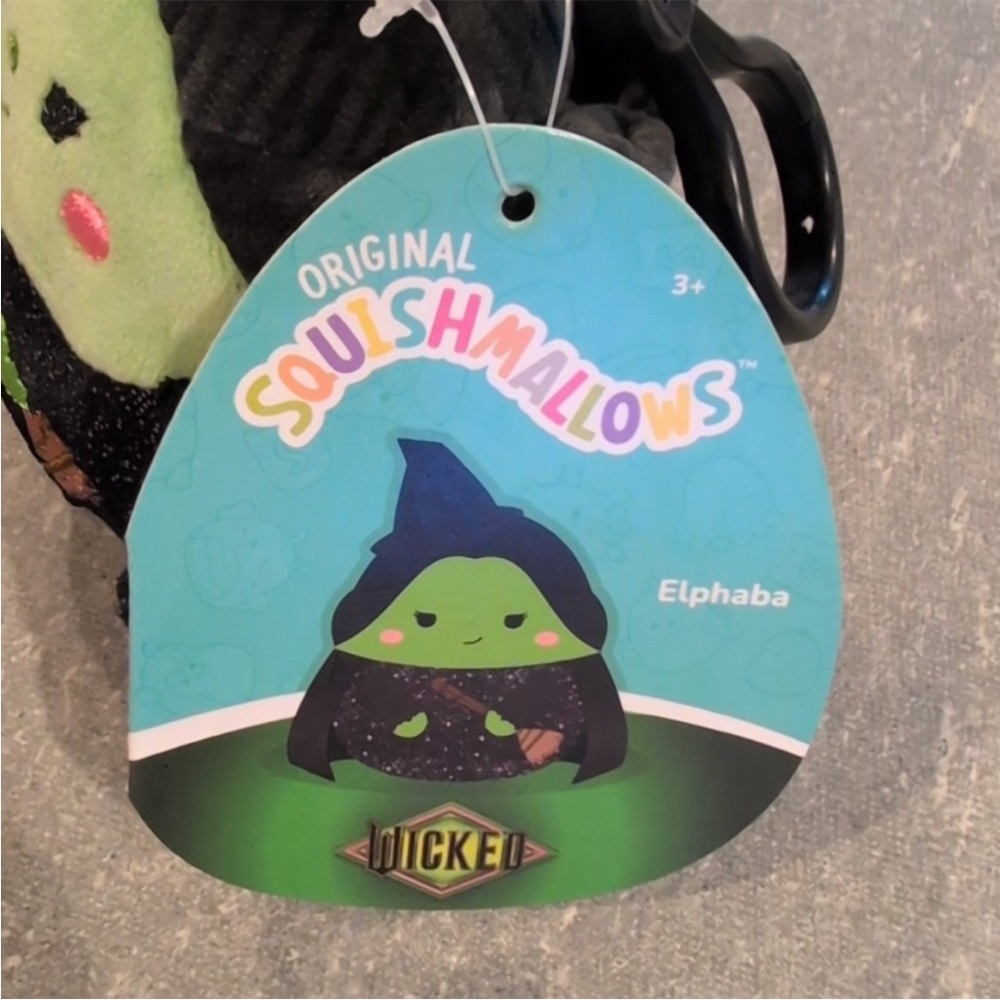 NWT 3.5” Elphaba / Wicked Witch from Wicked / The Wizard of Oz Squishmallow Clip - Picture 2 of 8
